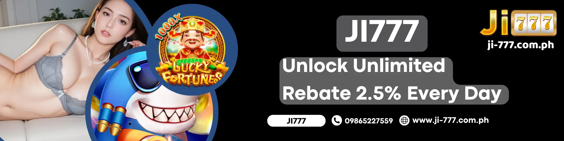 JI777 Unlock Unlimited Rebate 2.5 Every Day